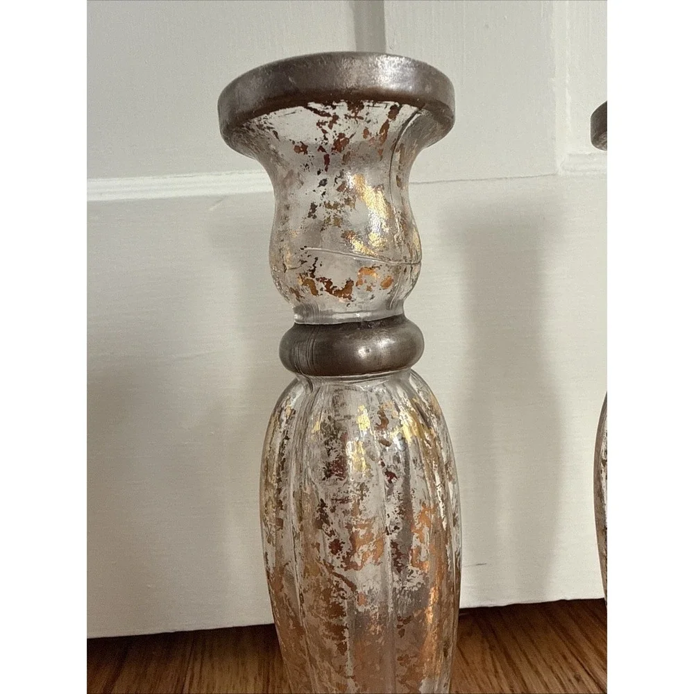 24 Carat Gold hand painted Clear Glass 9.5